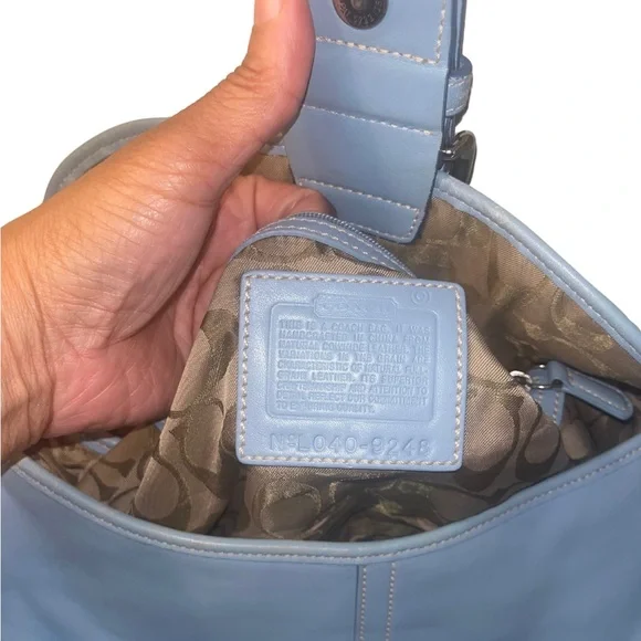 Coach Vintage SoHo Blue Leather Shoulder Bag - Picture 13 of 13